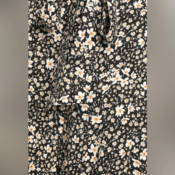 Lulus Orchard Stroll Black Floral Print Wide Leg Pants - Picture 5 of 9